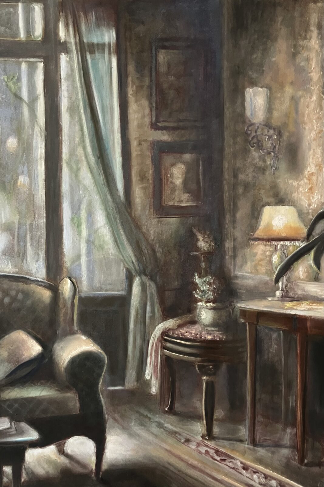 Those were the days, oil on panel, 75x50 cm